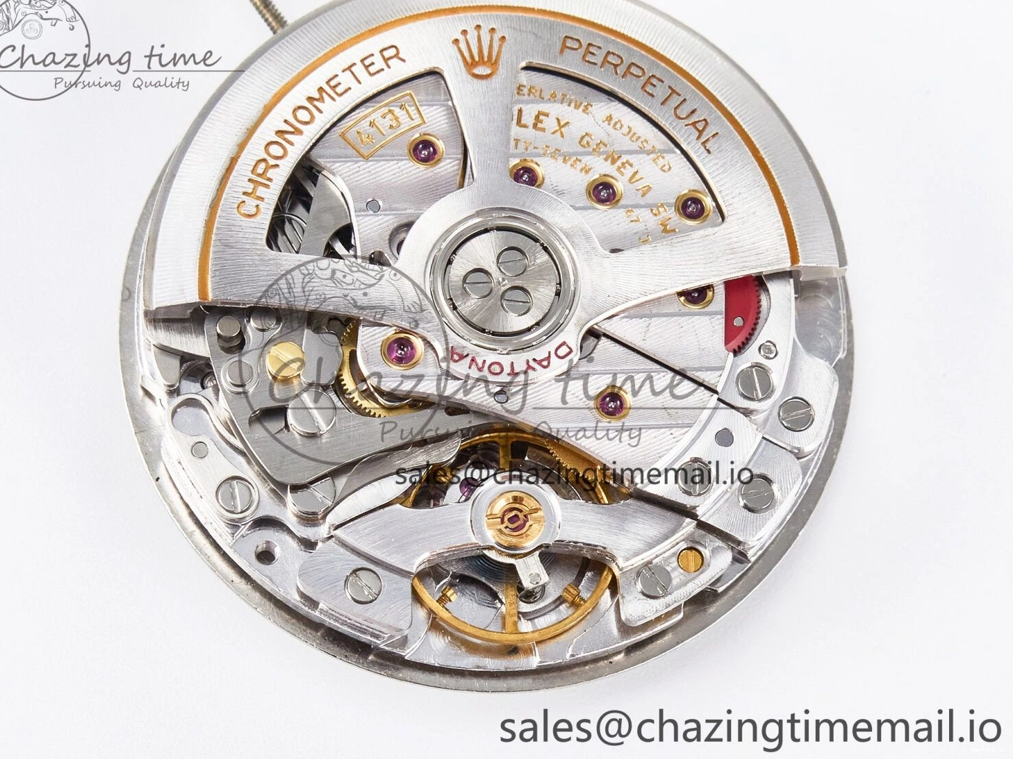 0107 Custom Modded Daytona DD4131 Super Clone 28800 VPH Automatic Movement (Silver Color) HighQuality 919